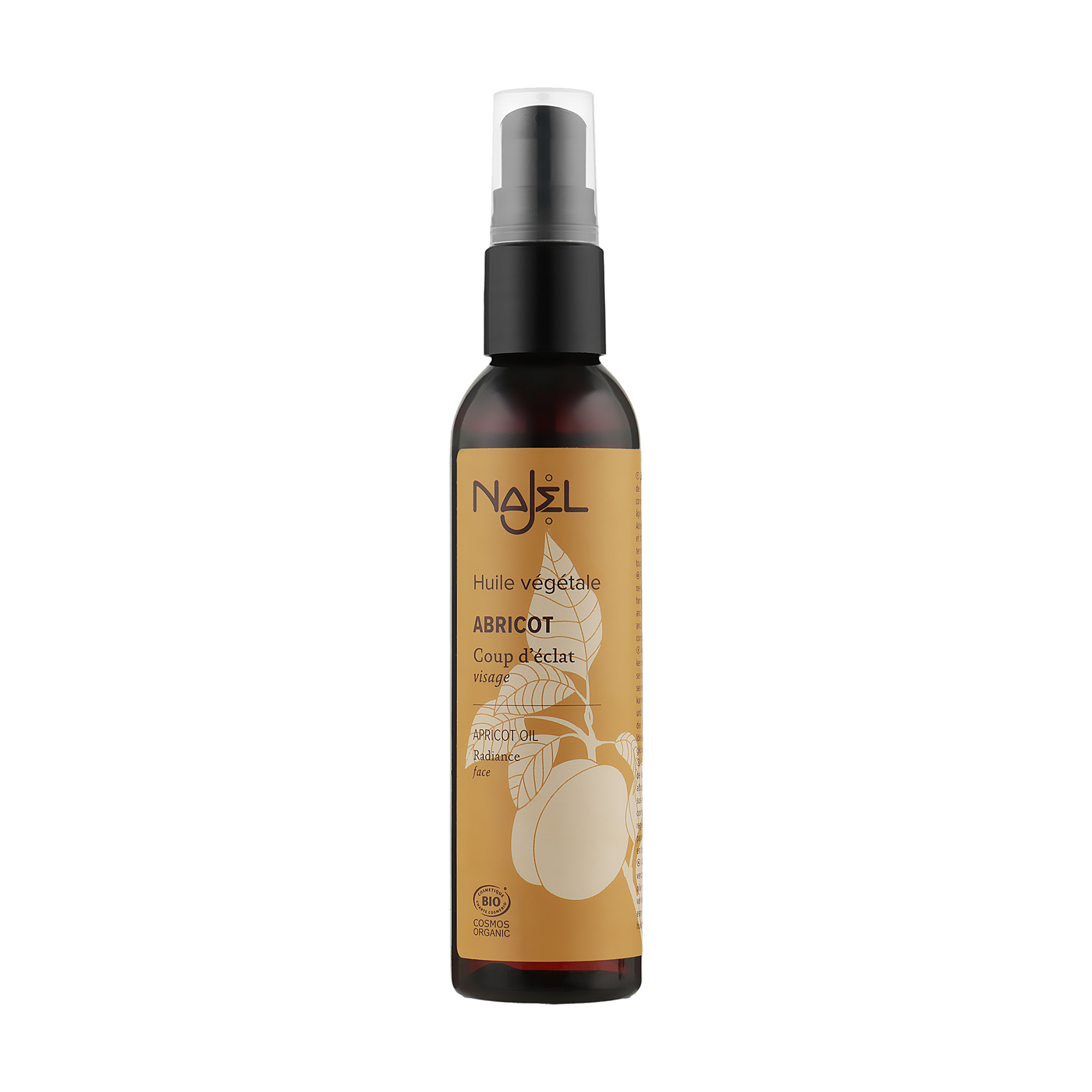 Органічна олія абрикосових кісточок для обличчя та волосся Najel Apricot Oil, 80 мл